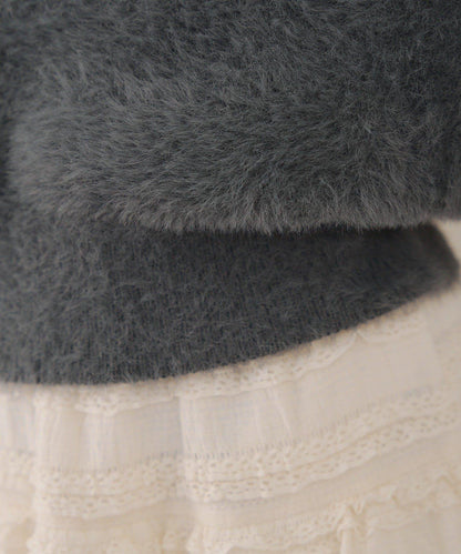 約會或應援活動首選【RMAF】顯身材露膚珍珠針織衫