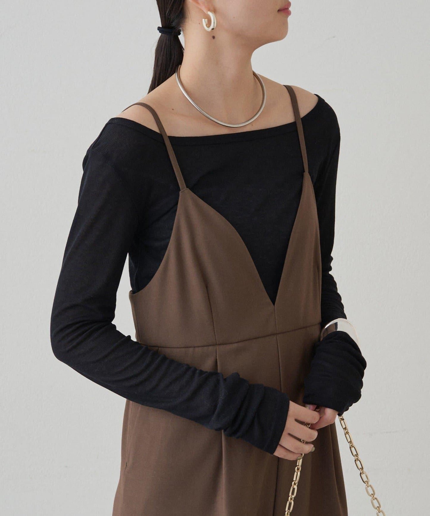 圓領透視長袖T恤