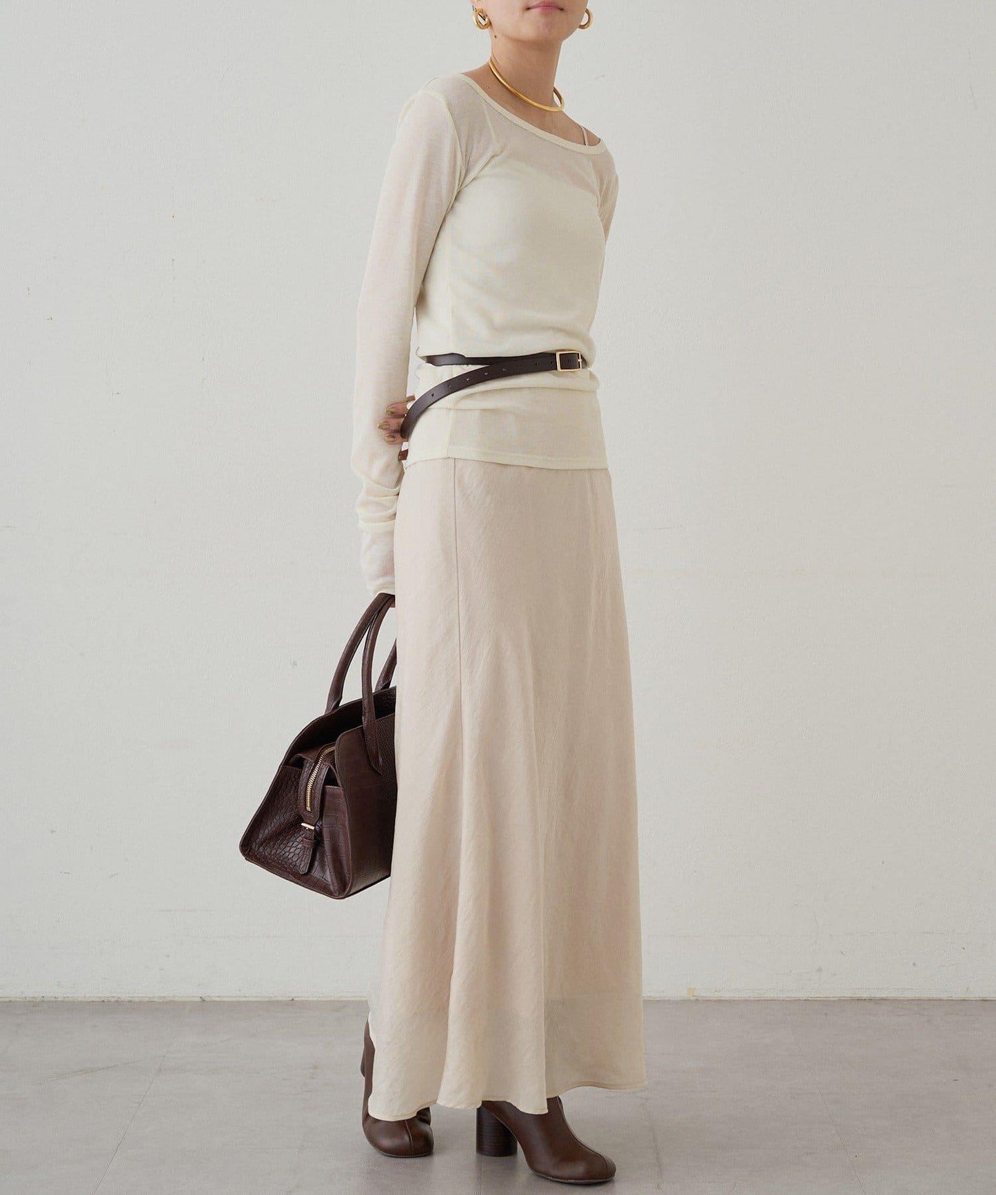 圓領透視長袖T恤