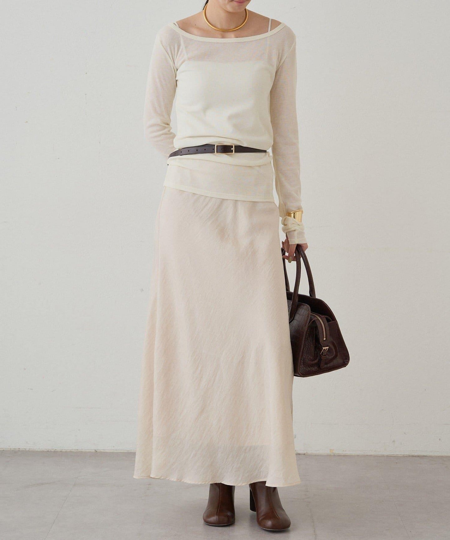 圓領透視長袖T恤