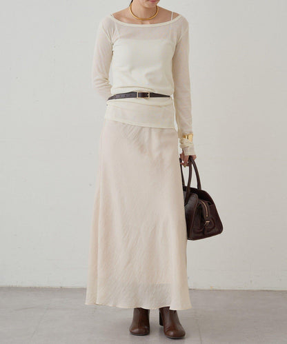 圓領透視長袖T恤