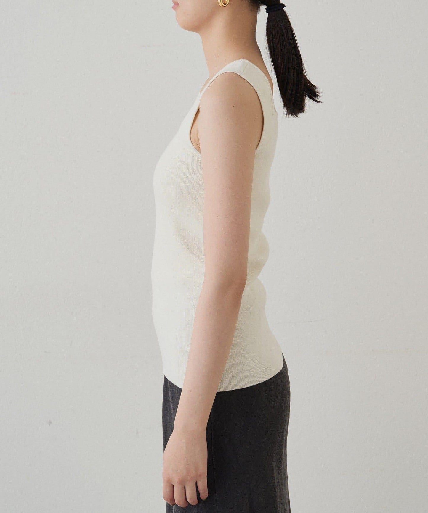 【Loungedress】方領針織背心