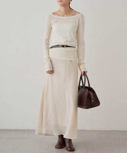 圓領透視長袖T恤