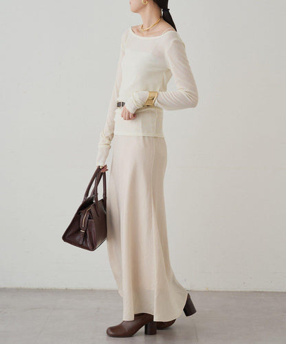 圓領透視長袖T恤