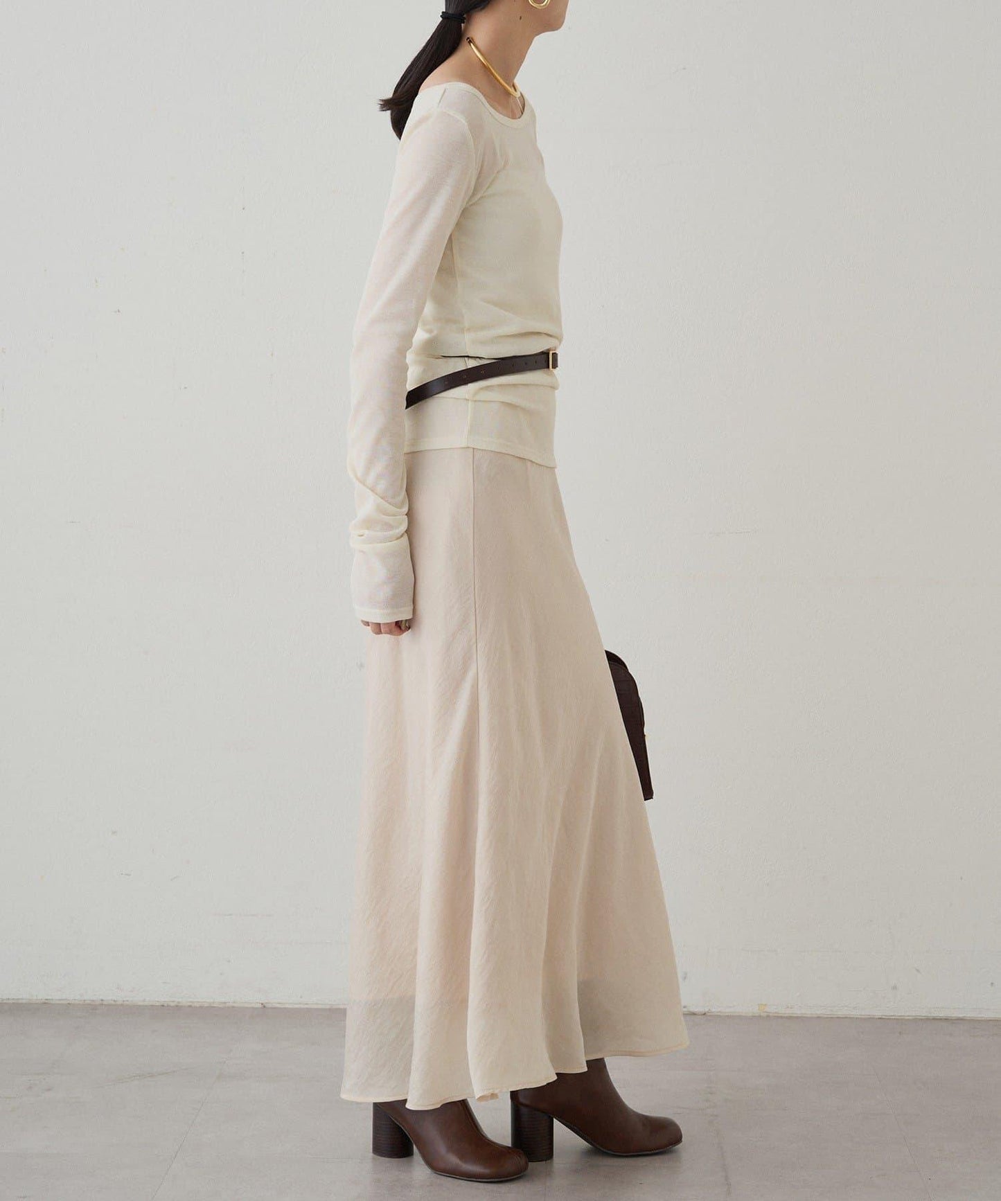 圓領透視長袖T恤