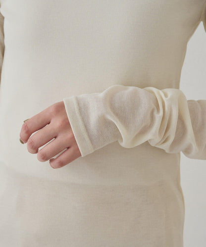 圓領透視長袖T恤