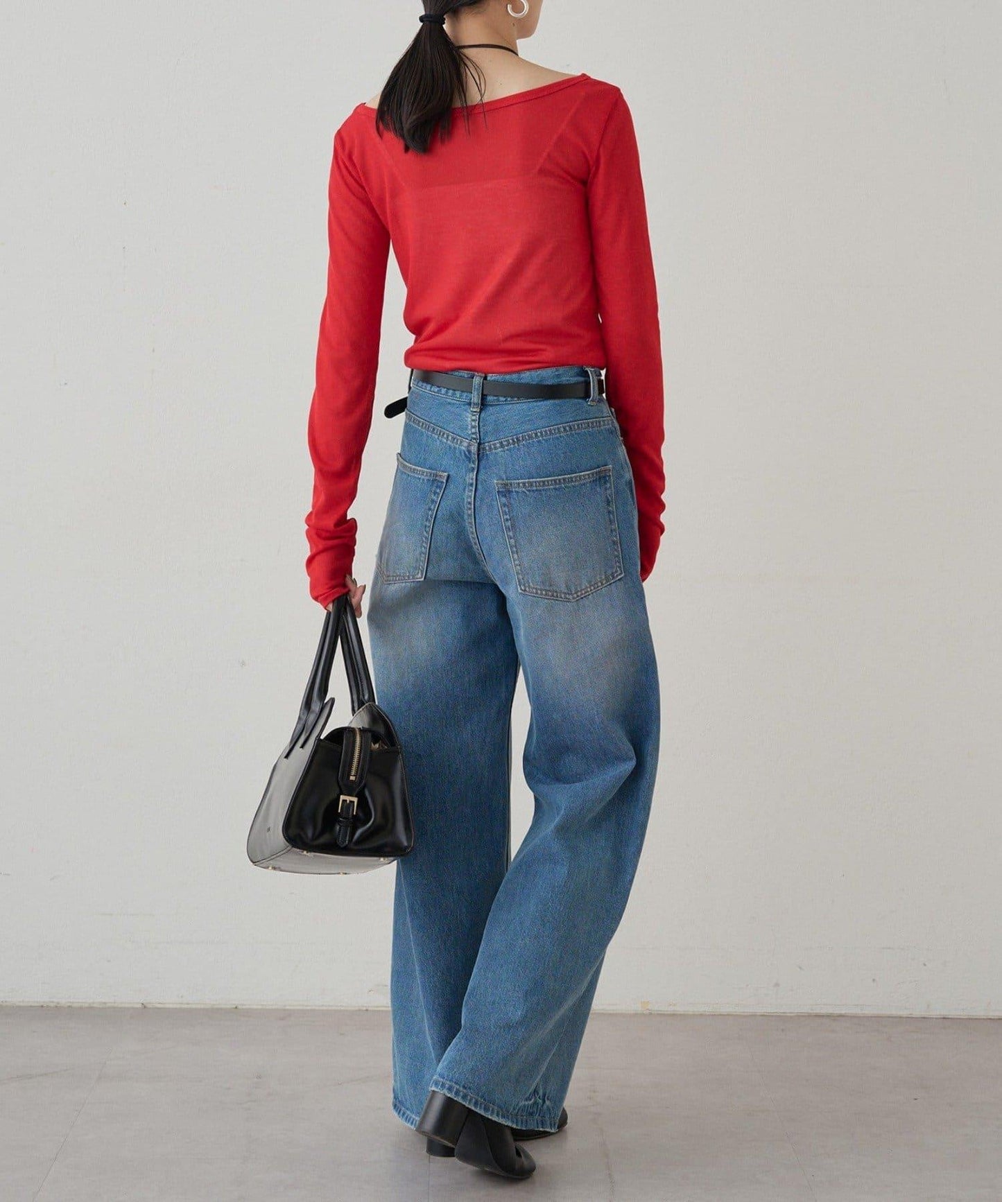 圓領透視長袖T恤