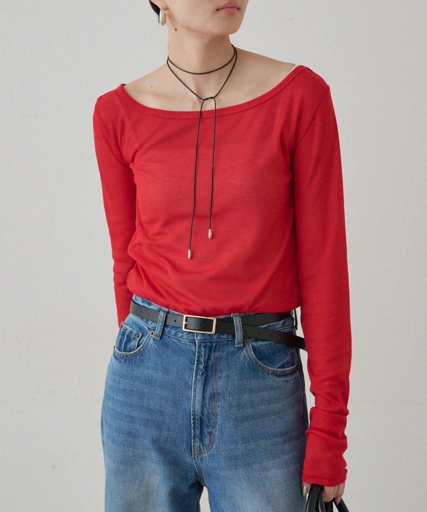 圓領透視長袖T恤