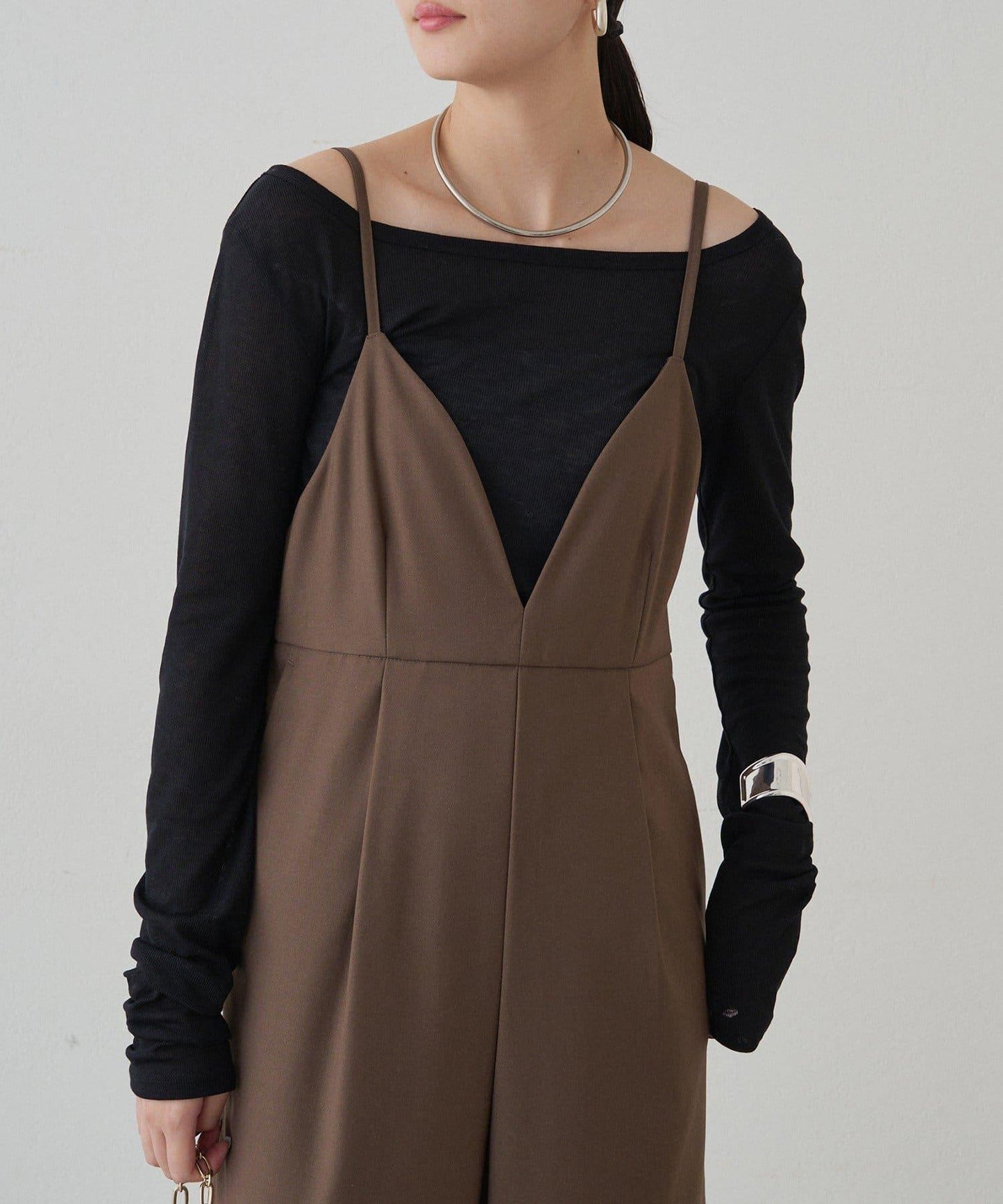 圓領透視長袖T恤