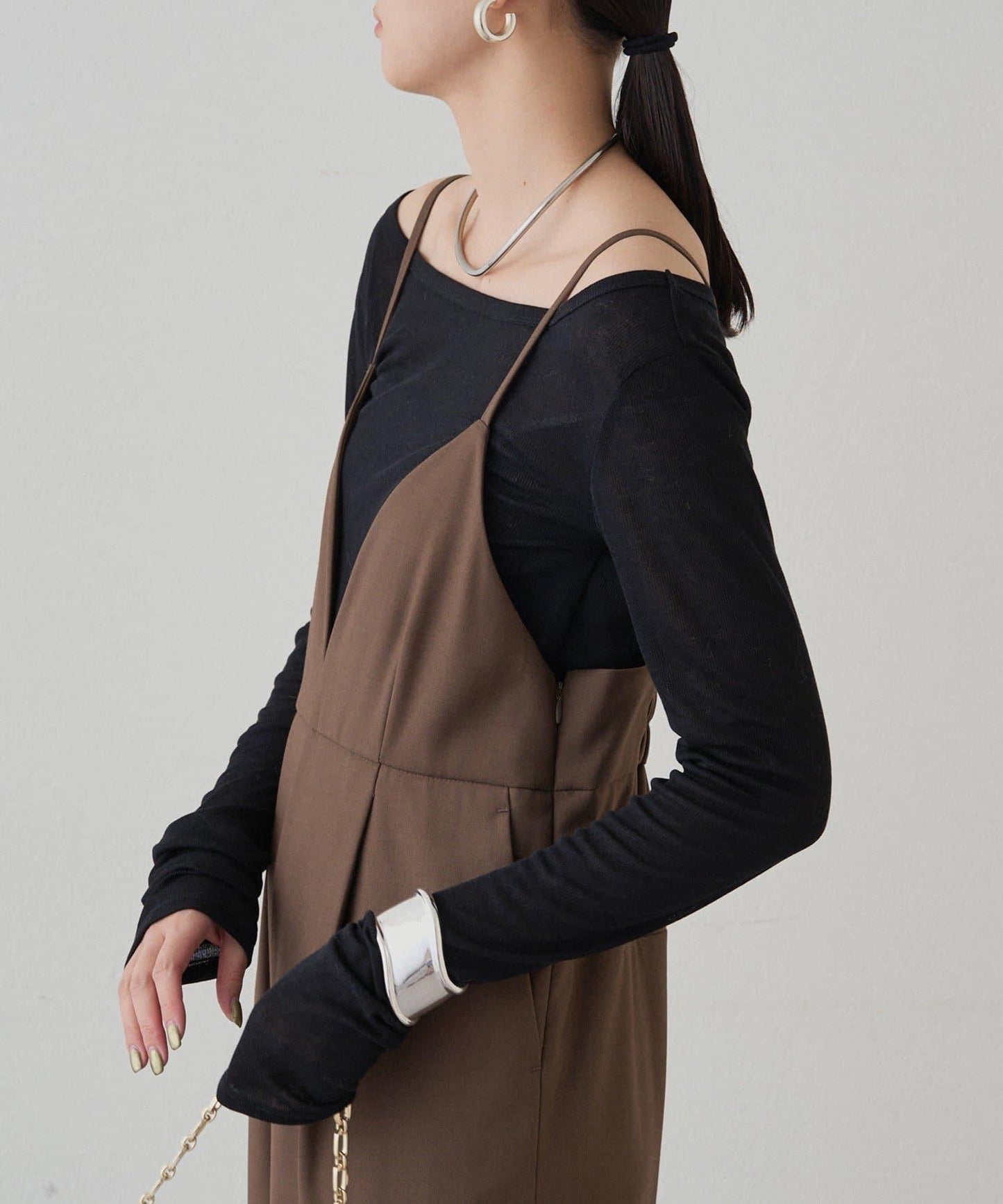 圓領透視長袖T恤