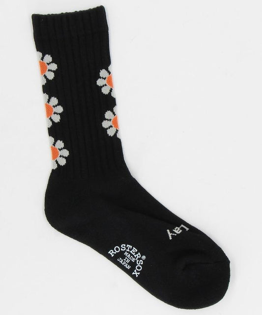 “PEACE”花卉圖案襪