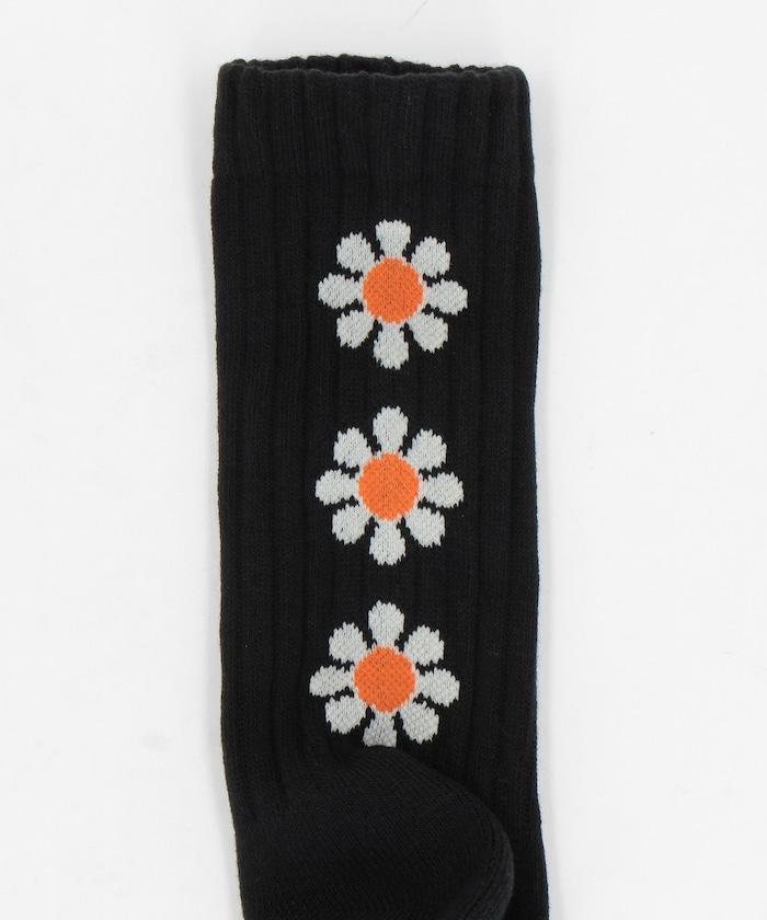 “PEACE”花卉圖案襪