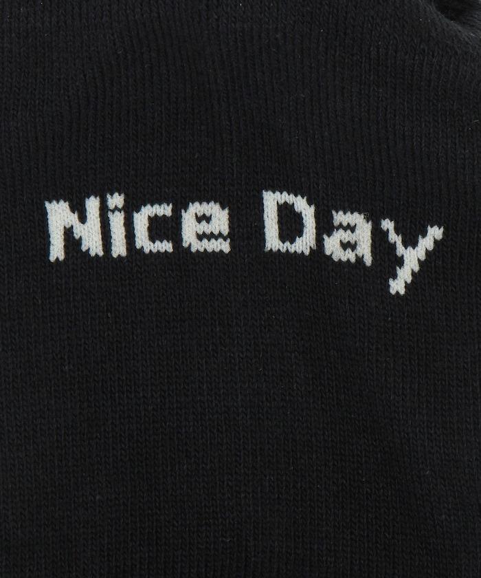 “PEACE”花卉圖案襪