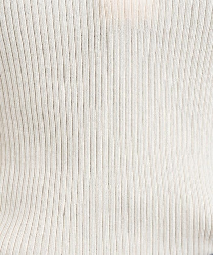 軍風羅紋亨利領長袖T恤