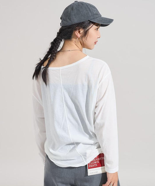 寬鬆透氣乾爽長袖T恤