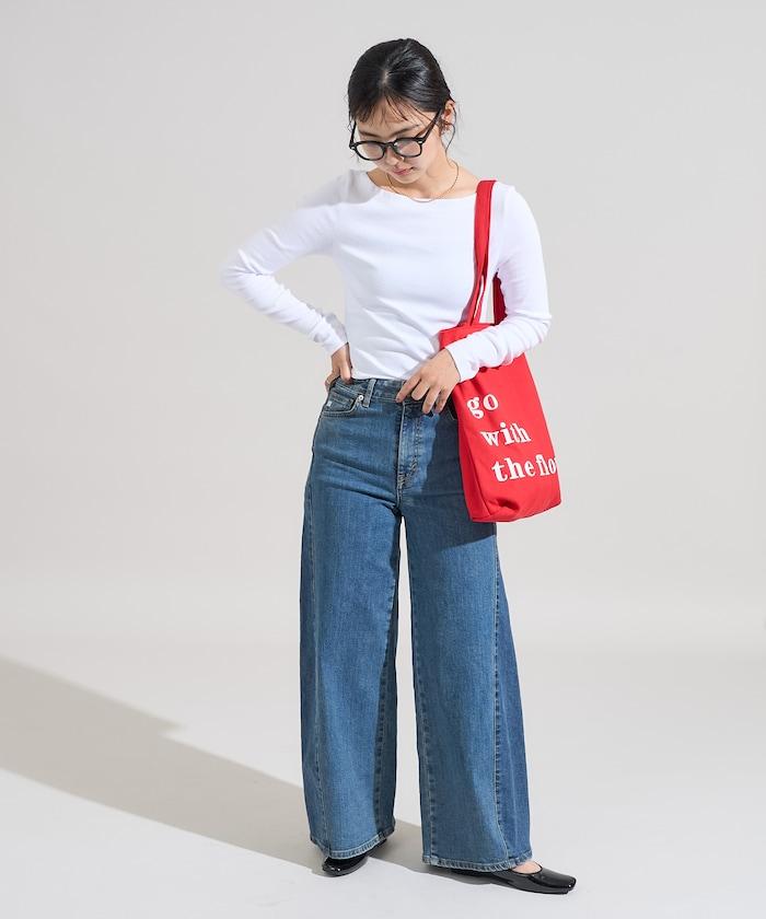 棉莫代爾船領長袖T恤