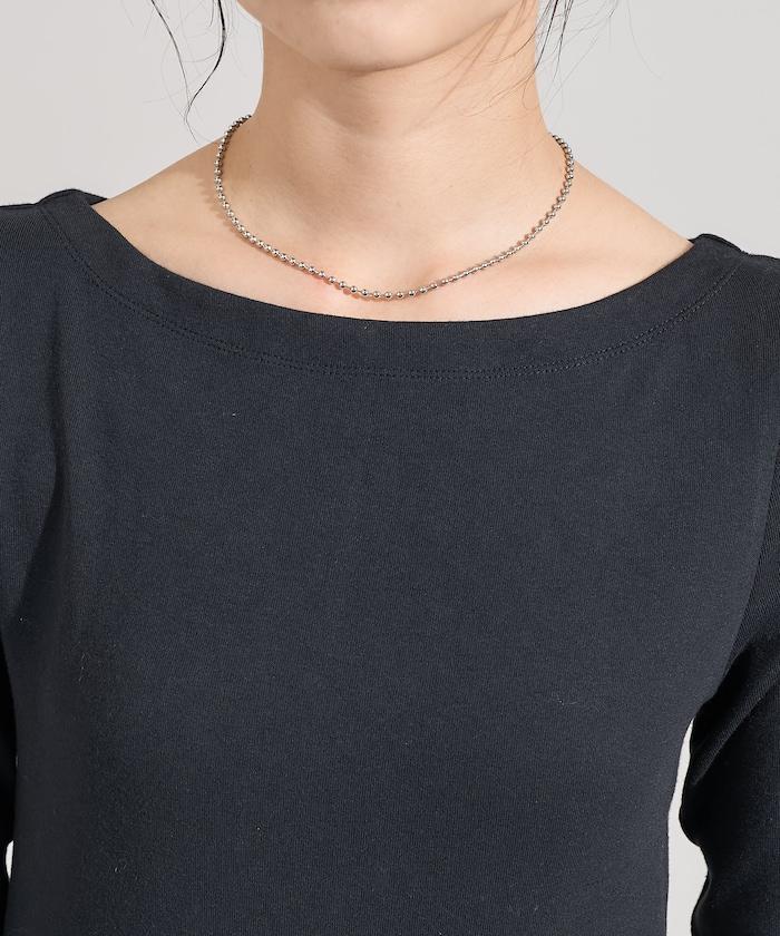 棉莫代爾船領長袖T恤