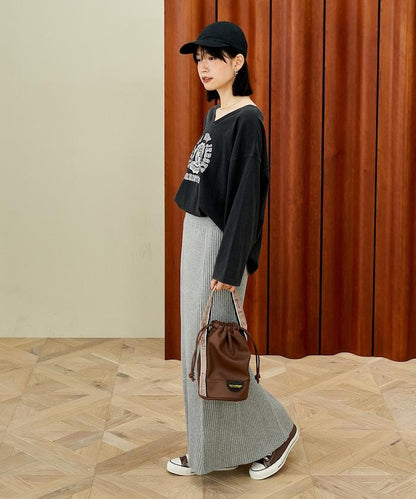 復古風格2way美式橄欖球長袖T恤