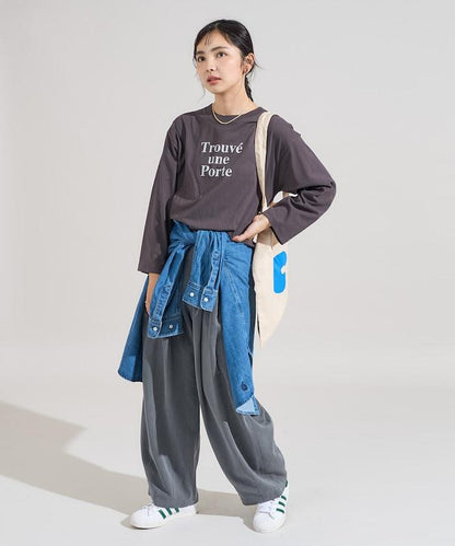 【套裝商品】歐根紗字母T恤套裝