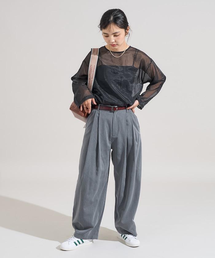 【套裝商品】歐根紗字母T恤套裝