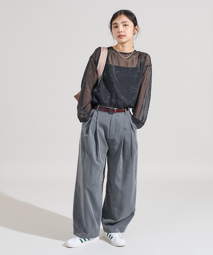 【套裝商品】歐根紗字母T恤套裝