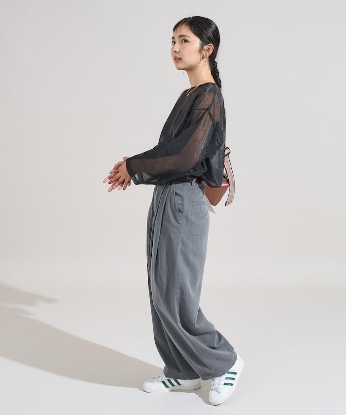 【套裝商品】歐根紗字母T恤套裝