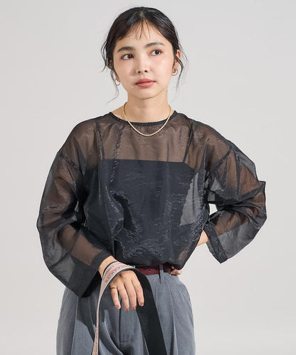 【套裝商品】歐根紗字母T恤套裝