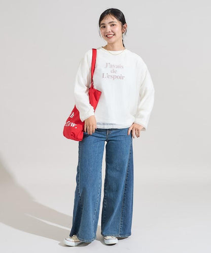 【套裝商品】歐根紗字母T恤套裝