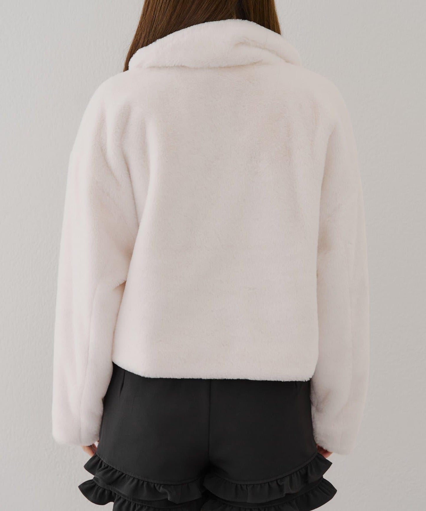 【RMAF】亮片紐扣仿毛外套