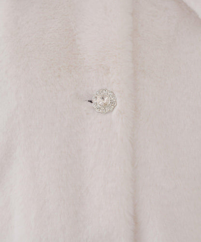 【RMAF】亮片紐扣仿毛外套