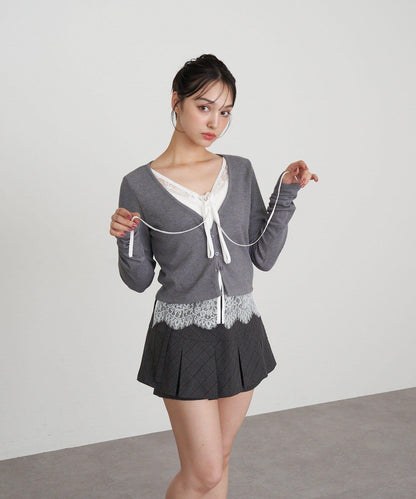 層疊蕾絲開衫