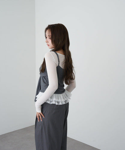 層疊設計吊帶背心