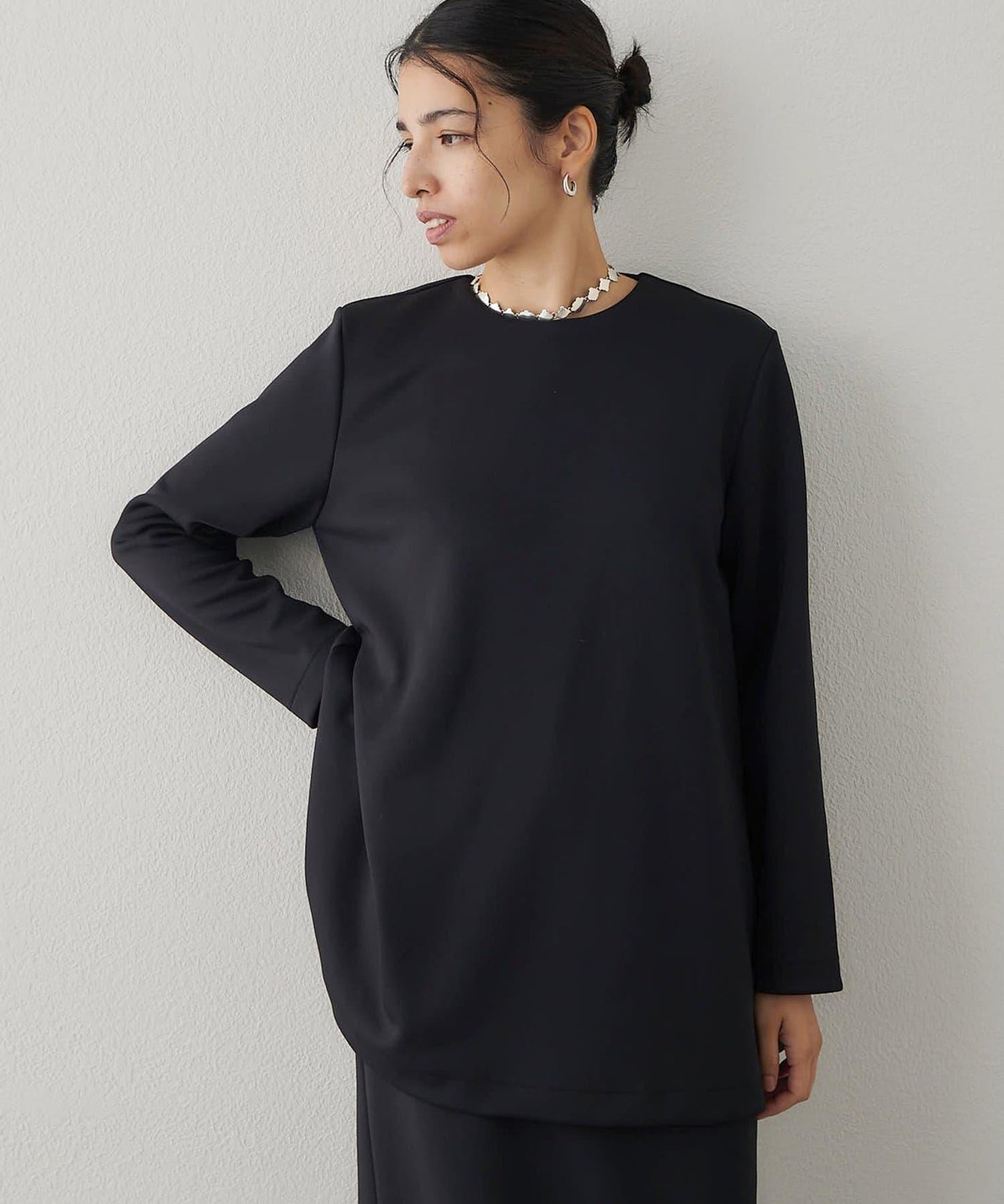 箱型喇叭袖套頭衫