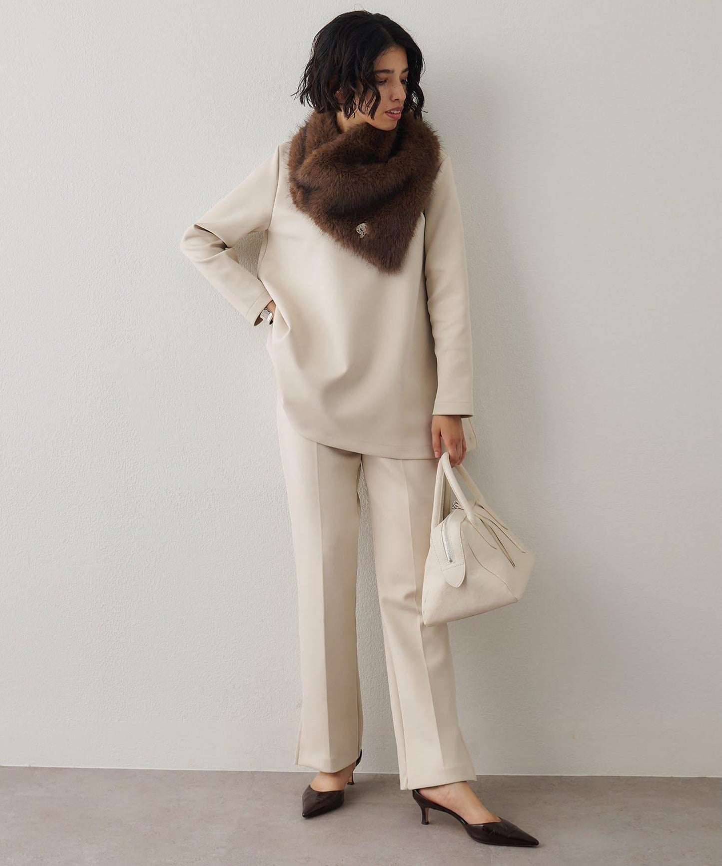 箱型喇叭袖套頭衫