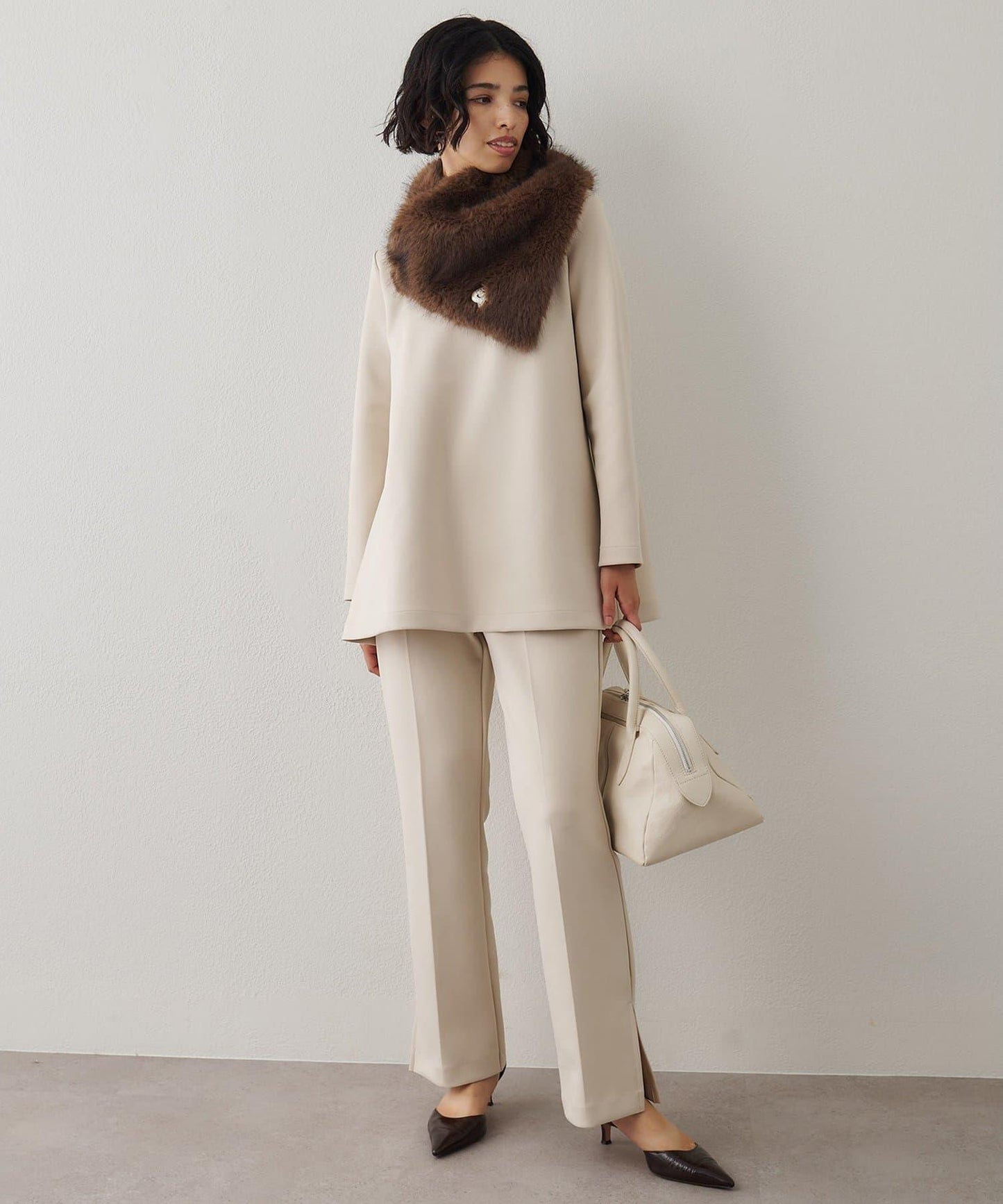 箱型喇叭袖套頭衫