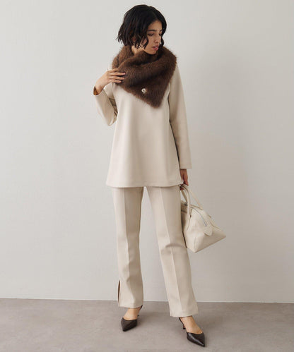 箱型喇叭袖套頭衫