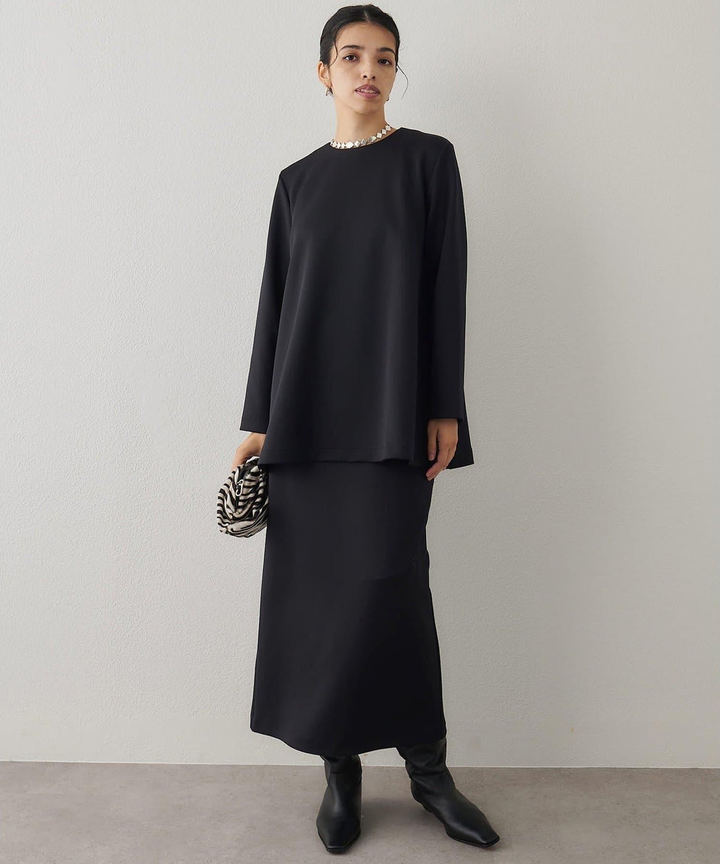 箱型喇叭袖套頭衫