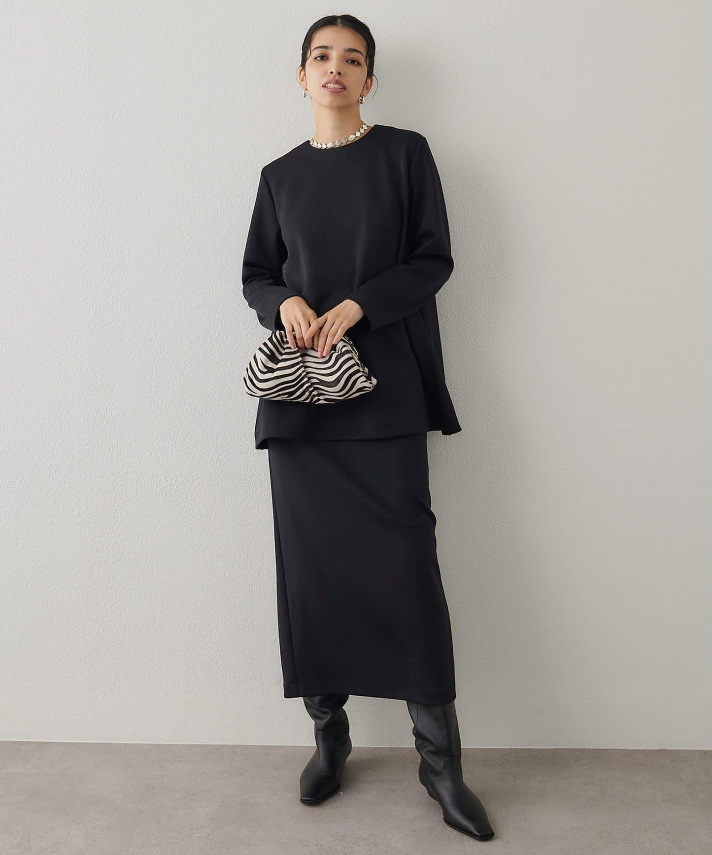 箱型喇叭袖套頭衫