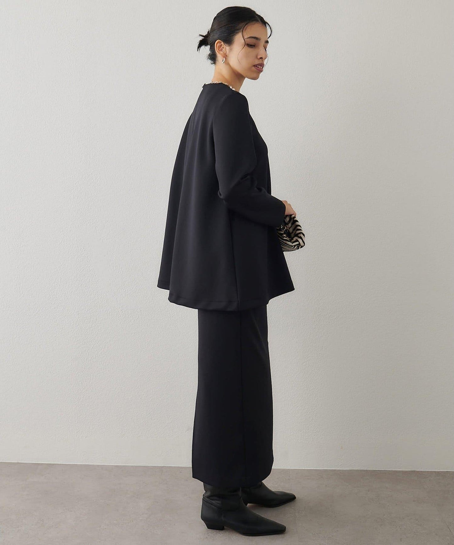 箱型喇叭袖套頭衫