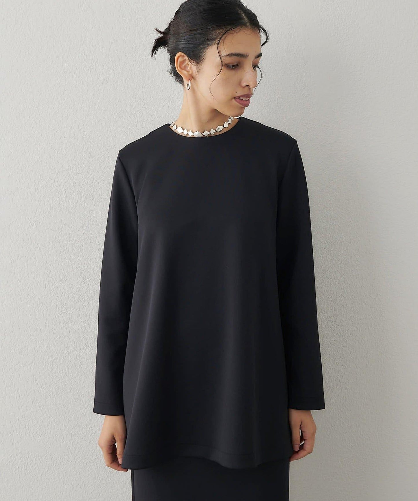 箱型喇叭袖套頭衫