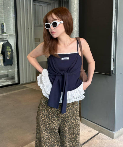 層疊設計吊帶背心