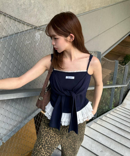 層疊設計吊帶背心