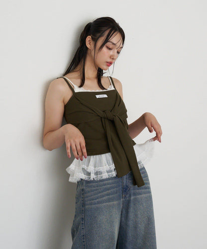 層疊設計吊帶背心