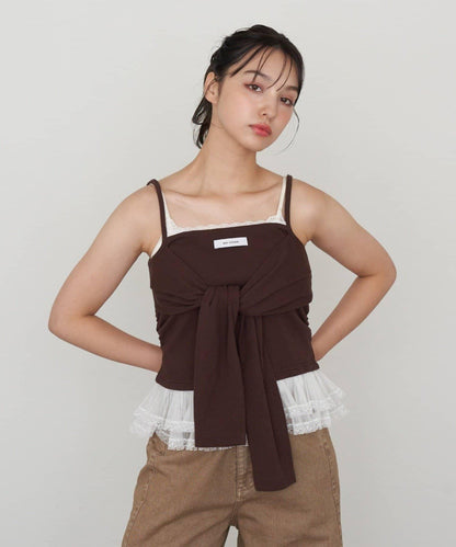 層疊設計吊帶背心