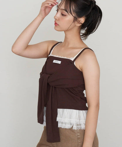 層疊設計吊帶背心