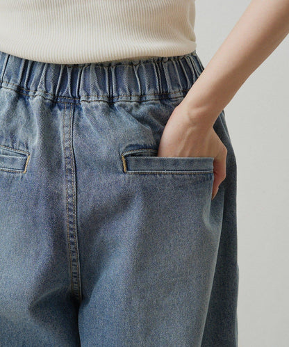 復古風牛仔休閒褲