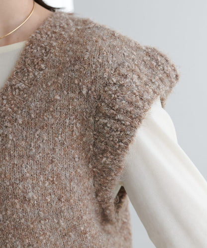 【Discoat】粗斜紋荷葉邊馬甲