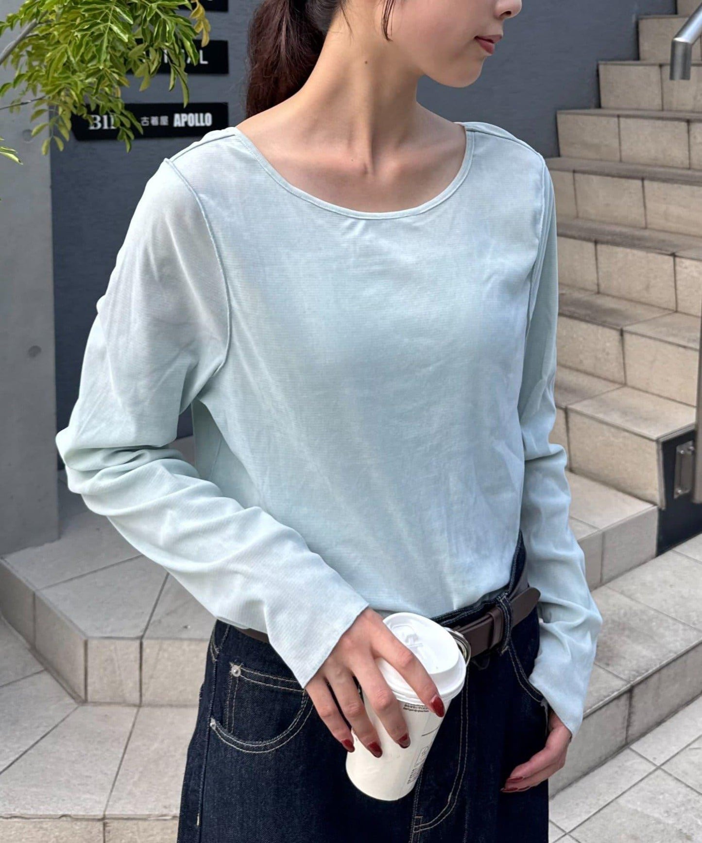 透視植絨復古工藝後系蝴蝶結上衣