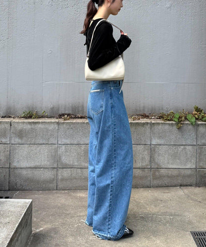 透視植絨復古工藝後系蝴蝶結上衣