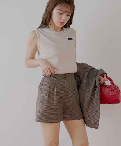 【Chico】帶吊飾褶皺短褲